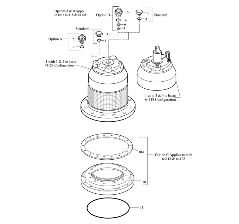 KIT, OVERHAUL 6" INTERNAL VALVE 64128