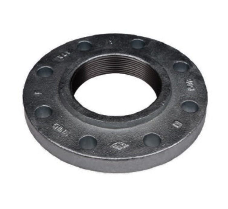 1" NPT THREADED FLANGE 150 LB 1/16 RAISED FACE CS
