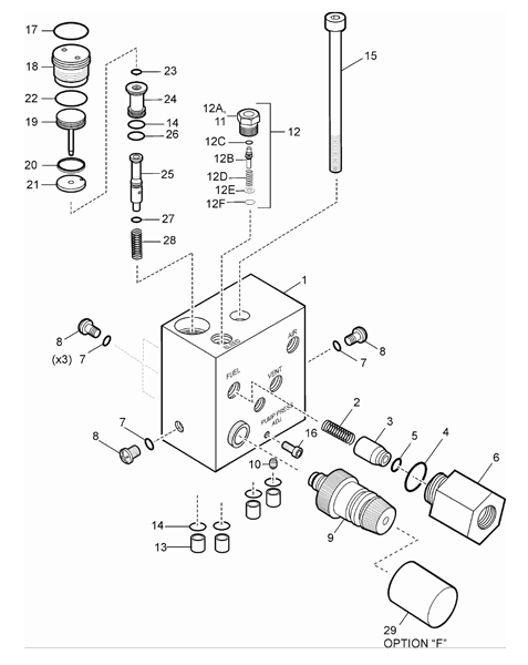 KIT OVERHAUL FOR 47501 MANIFOLD USED ON 64501 & 64511