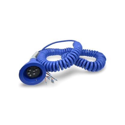 SCULLY BLUE OPTIC PLUG & 30 FT. COILED CORD