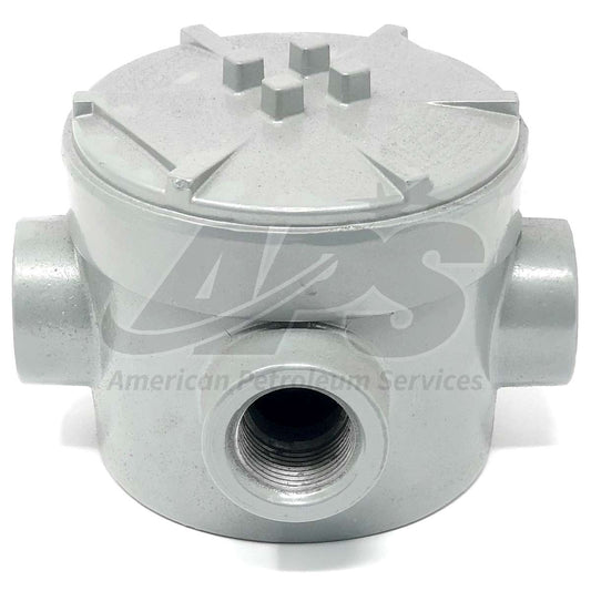 9917-0060-red-dot-5-port-round-junction-box-w-1-6-wire-nut-1-bug-connector-2-plugs