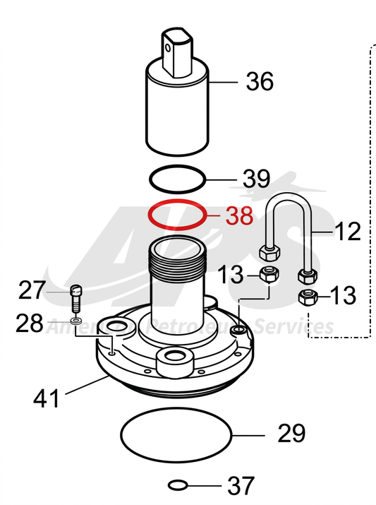 WIPER RING 64128 6" INTERNAL VALVE