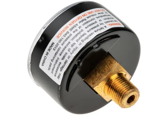 PRESSURE GAUGE (1-1/2", 0-160 PSI) 1/8" NPT BACK MOUNT 06C, R74G REGULATOR GC620