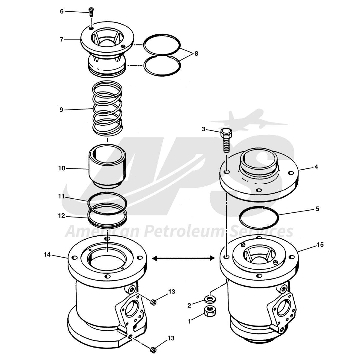 f354-f376-f390-valve-body-and-piston-assembly-replacement-parts