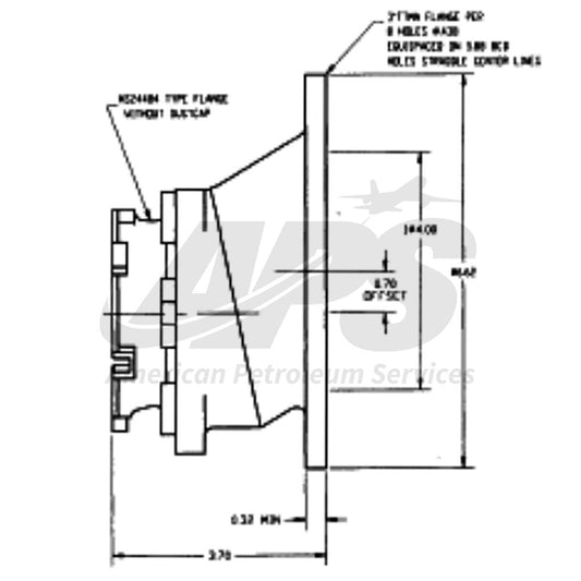 f445-bottom-loading-adapter-international-standard-4-ttma-flange-x-2-1-2-3-lug-bayonet-flange-w-pressure-sealing-cap-off-set-flange
