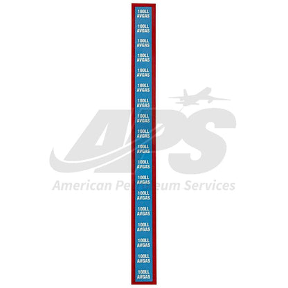 gtp-3098-100ll-avgas-white-on-blue-with-red-edges-7-8-inch-x-10-inch