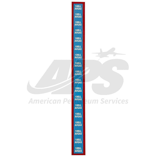 gtp-3098-100ll-avgas-white-on-blue-with-red-edges-7-8-inch-x-10-inch