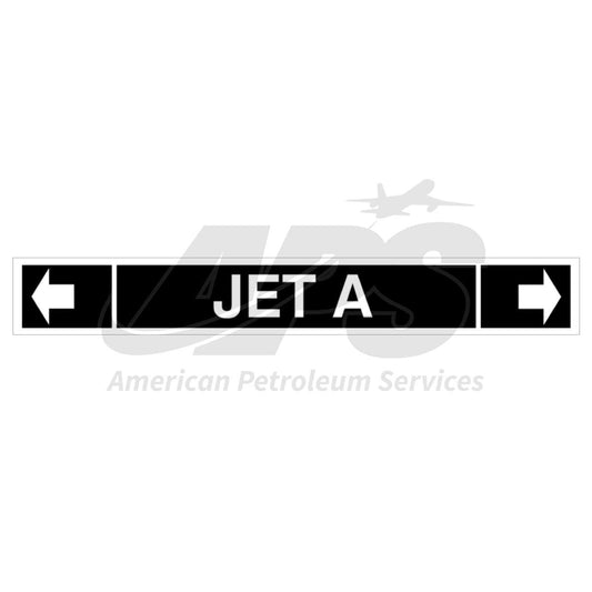 gtp-3255-a-pipe-i-d-jet-a-black-arrow-on-white-5-inch-x-16-inch