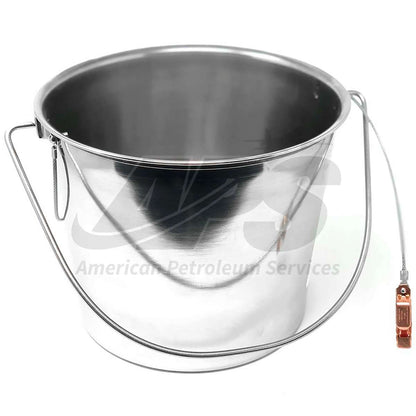 gtp-3905-stainless-steel-fuel-sample-bucket-with-grounding-wire