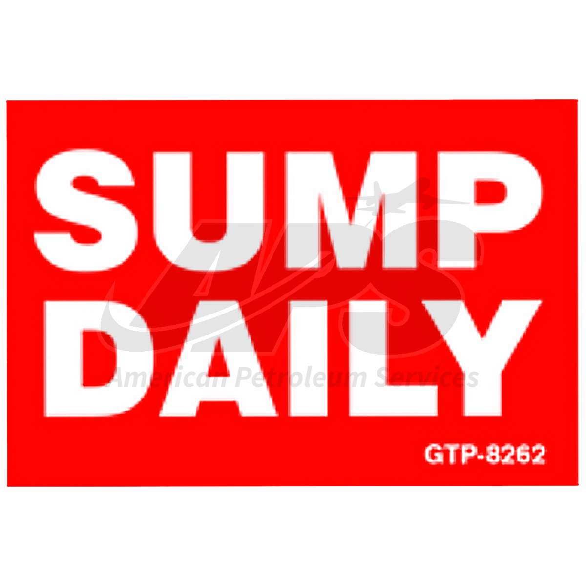 gtp-8262-sump-daily-3-3-4-inch-x-2-1-2-inch-red-on-white