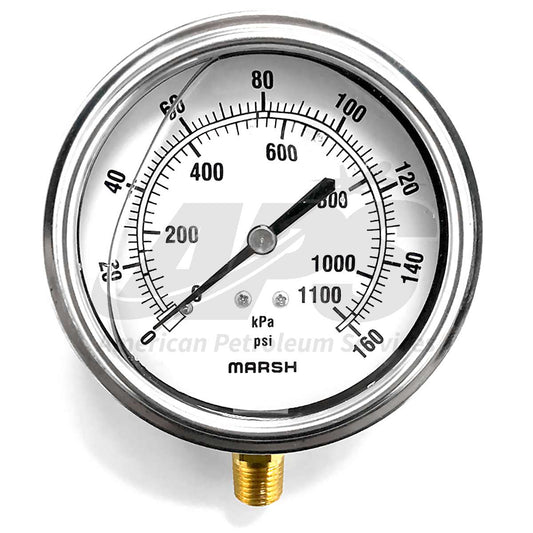pressure-gauge-100mm-2-1-2-dial-1-4-mnpt-lower-mount-0-160-psi