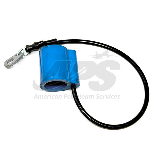 DUST COVER FOR 1" OPW 295 SERIES NOZZLE SPOUT  (AVGAS, LIGHT BLUE)