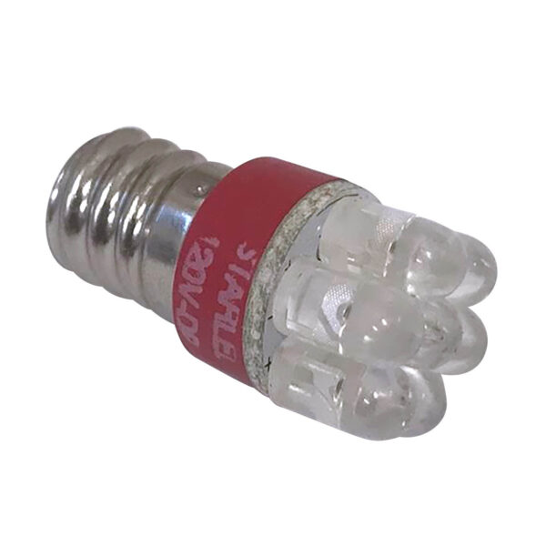 LED BULB, RED LED Candelabra for 120V FOR ST-47-115