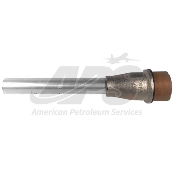AVGAS OVERWING REPLACEMENT NOZZLE ROUND SPOUT (1-1/4" NPSM, 1" SPOUT)
