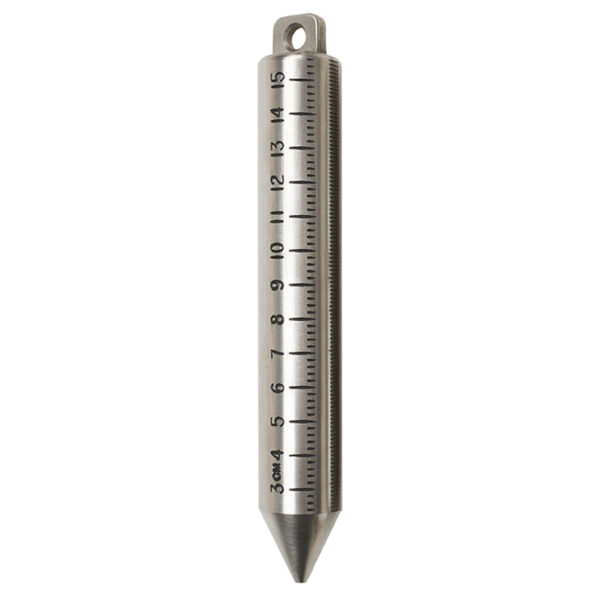 20 OZ PLUMB BOB GRADUATED IN ENGLISH/METRIC INNAGE STAINLESS STEEL CONTRUCTION