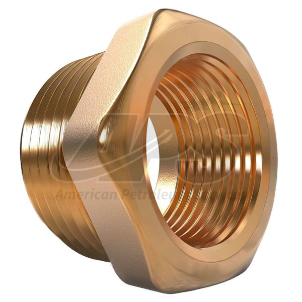 BRASS REDUCING BUSHING (1-1/2" X 1-1/4")