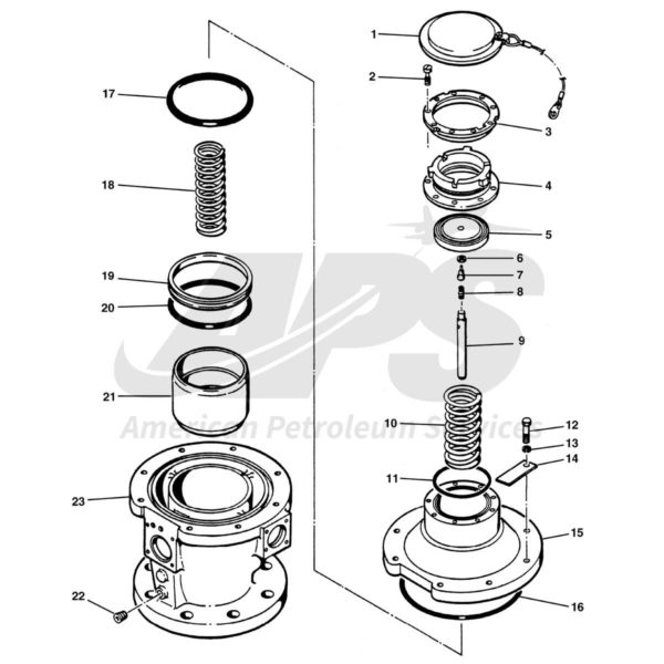 SERVO ASSEMBLY, 25 PSI BIAS, DUCTILE IRON