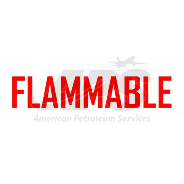 FLAMMABLE (6" X 24")