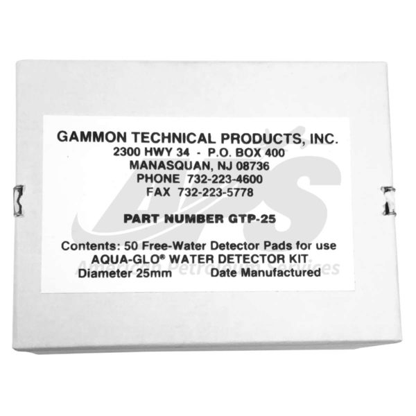 AQUA-GLO WATER DETECTOR PADS (25MM, 50/BOX)