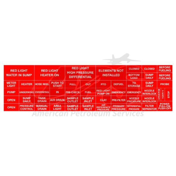 MISC WORDS (6" X 22", WHITE ON RED)