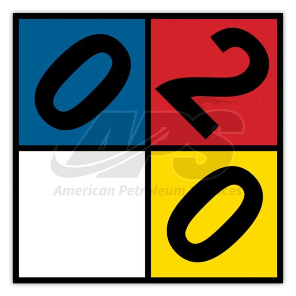 NFPA 704 DIAMOND HAZARD DECAL (JET A & JET A-1)