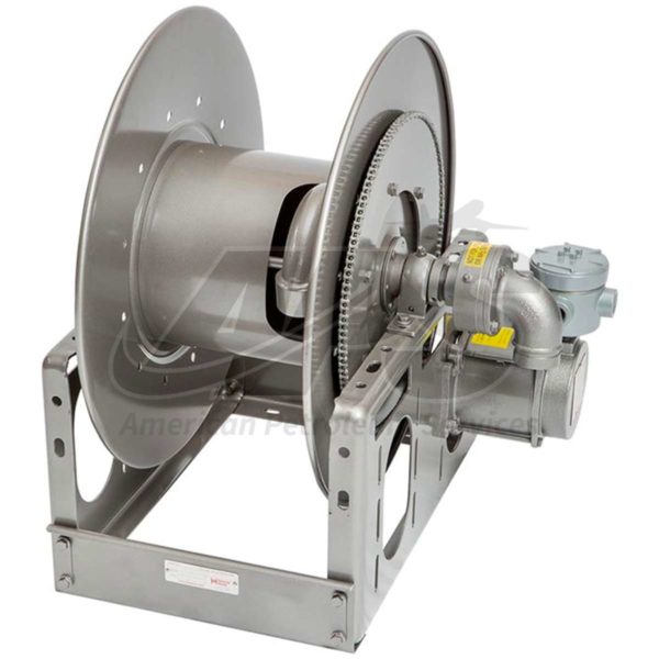 SERIES V-1-1/2" HOSE REELS (1-1/4" - 1-1/2" CAPACITY, MANUAL CRANK REWIND OR EXPLOSION PROOF ELECTRIC REWIND, 12 VDC/24 VDC/115 VDC)