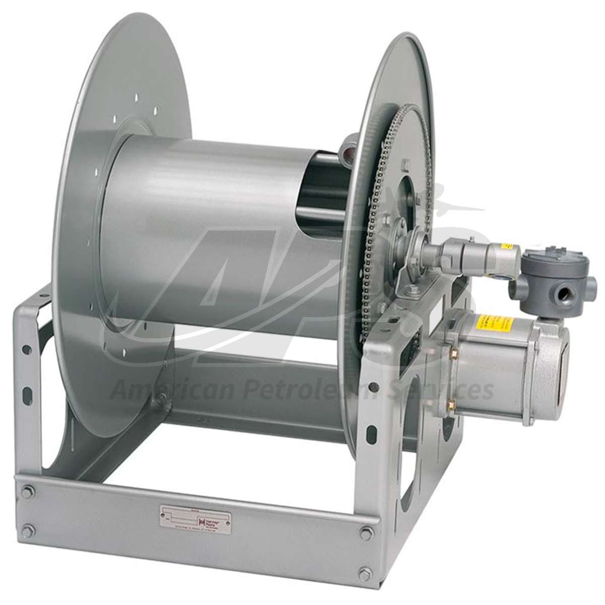 SERIES V-6000 HOSE REEL (1 X 150' CAPACITY, EXPLOSION PROOF ELECTRIC  REWIND, 12V DC, W/ AUXILIARY CRANK)