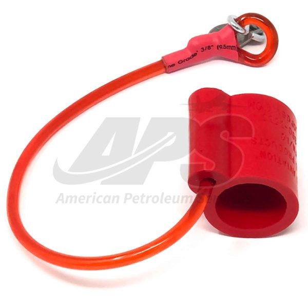DUST COVER FOR 1" OPW 295 SERIES NOZZLE SPOUT (AVGAS, RED)