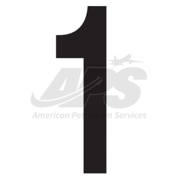 SINGLE NUMBER FOR NFPA 704 DIAMOND HAZARD DECAL (#1)