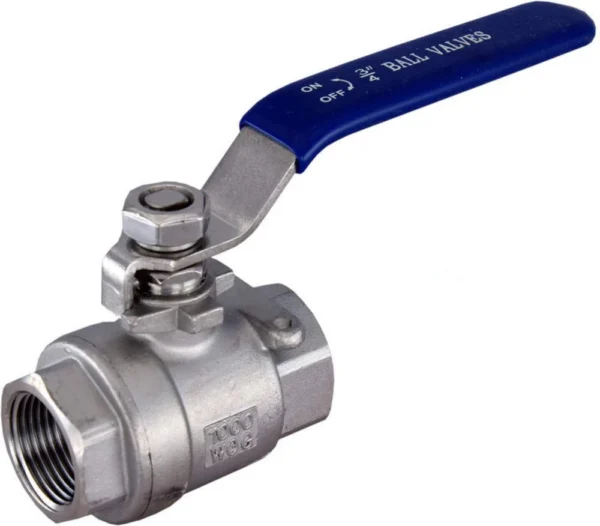 BALL VALVE (3/4", STAINLESS STEEL, W/ HANDLE)