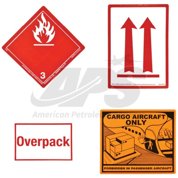 AVGAS SHIPPING LABELS