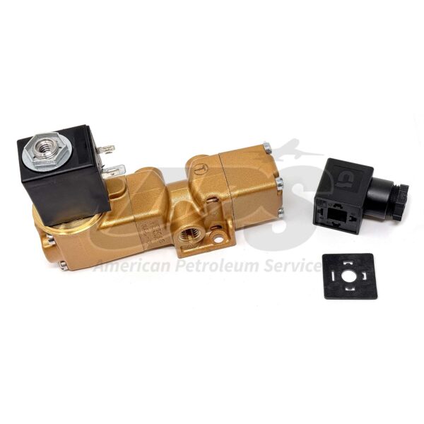 V-SERIES VALVE (PNEUMATIC, SPRING RETURN, SOLENOID-PILOT, THREE-WAY, 1/4" BODY SIZE, SIDE-PORTED-INTERNAL PILOT, TWO POSITION NORMALLY CLOSED, SOCKET TYPE)