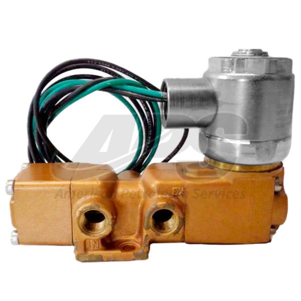V-SERIES VALVE (PNEUMATIC, SPRING RETURN, SOLENOID-PILOT, THREE-WAY, 1/4" BODY SIZE, SIDE-PORTED-INTERNAL PILOT, TWO POSITION NORMALLY CLOSED, LEAD WIRE TYPE)